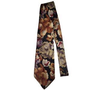 Sheaf & Caber Floral Necktie Mens Tie Multicolour 100% Silk Italy